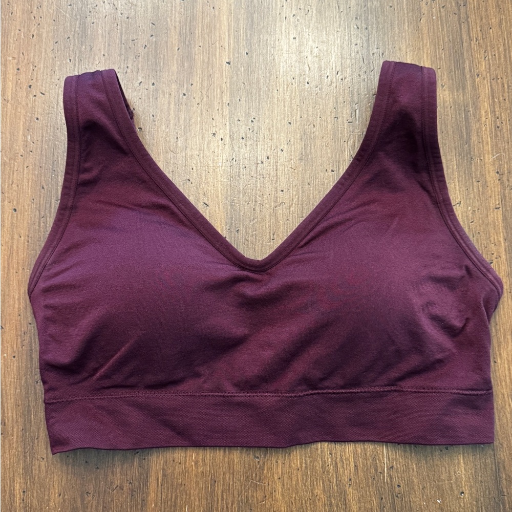 Jockey Women's Burgundy Bralette - Medium -fits 32B/C